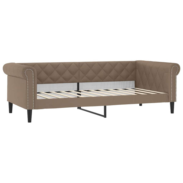 Tagesbett 80x200 cm Cappuccino-Braun Kunstleder