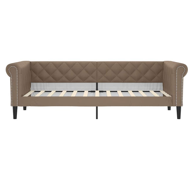 Tagesbett 80x200 cm Cappuccino-Braun Kunstleder