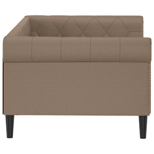 Tagesbett 80x200 cm Cappuccino-Braun Kunstleder