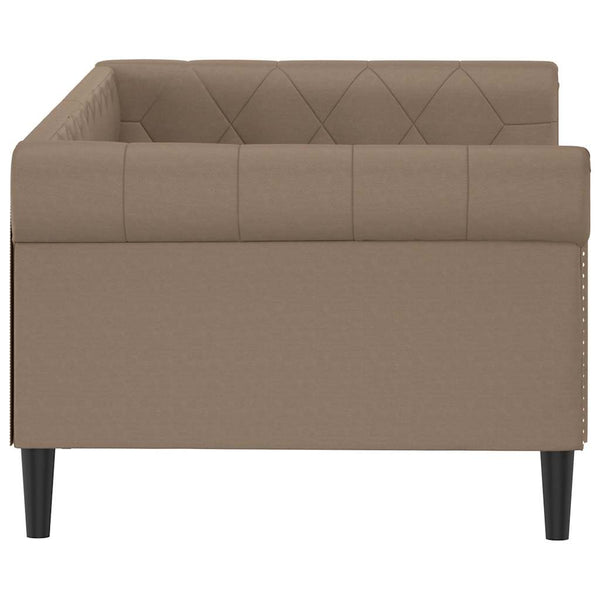 Tagesbett 80x200 cm Cappuccino-Braun Kunstleder