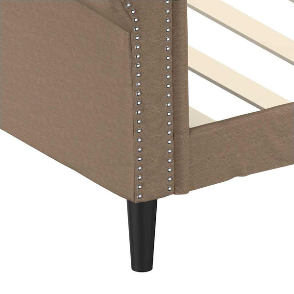 Tagesbett 80x200 cm Cappuccino-Braun Kunstleder