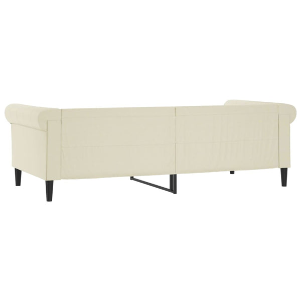 Tagesbett Creme 90x200 cm Kunstleder