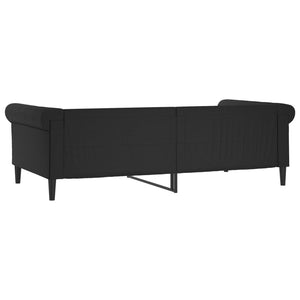 Schwarzes Tagesbett 100x200 cm Kunstleder