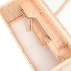 Hamsterkäfig 104 x 52 x 54 cm Massivholz Tanne