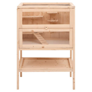 Hamsterkäfig 55 x 40 x 80 cm Massivholz Tanne