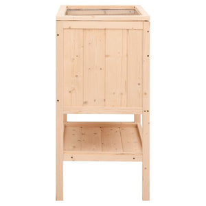 Hamsterkäfig 55 x 40 x 80 cm Massivholz Tanne