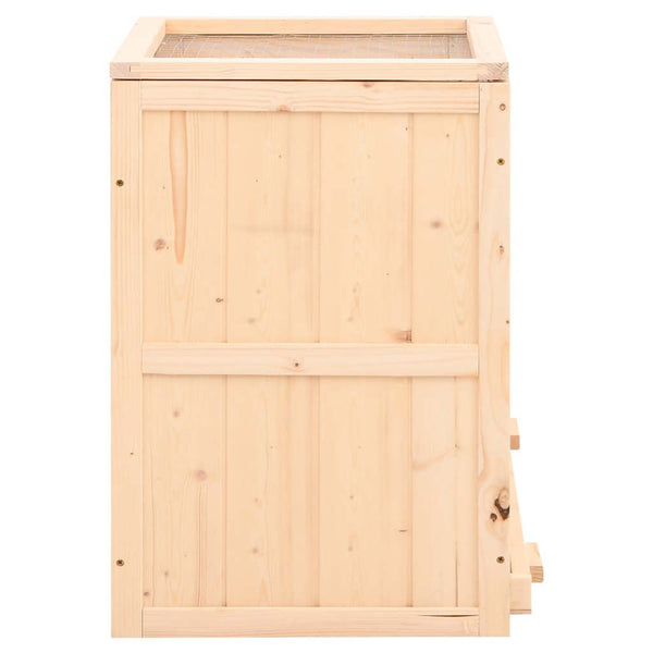 Hamsterkäfig 81x40x60 cm Massivholz Tanne