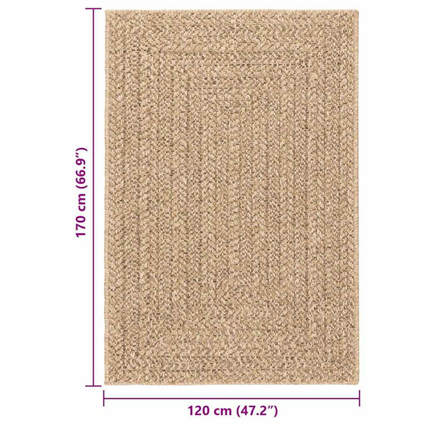 Jute Teppich 120x170 cm für Innen & Außen