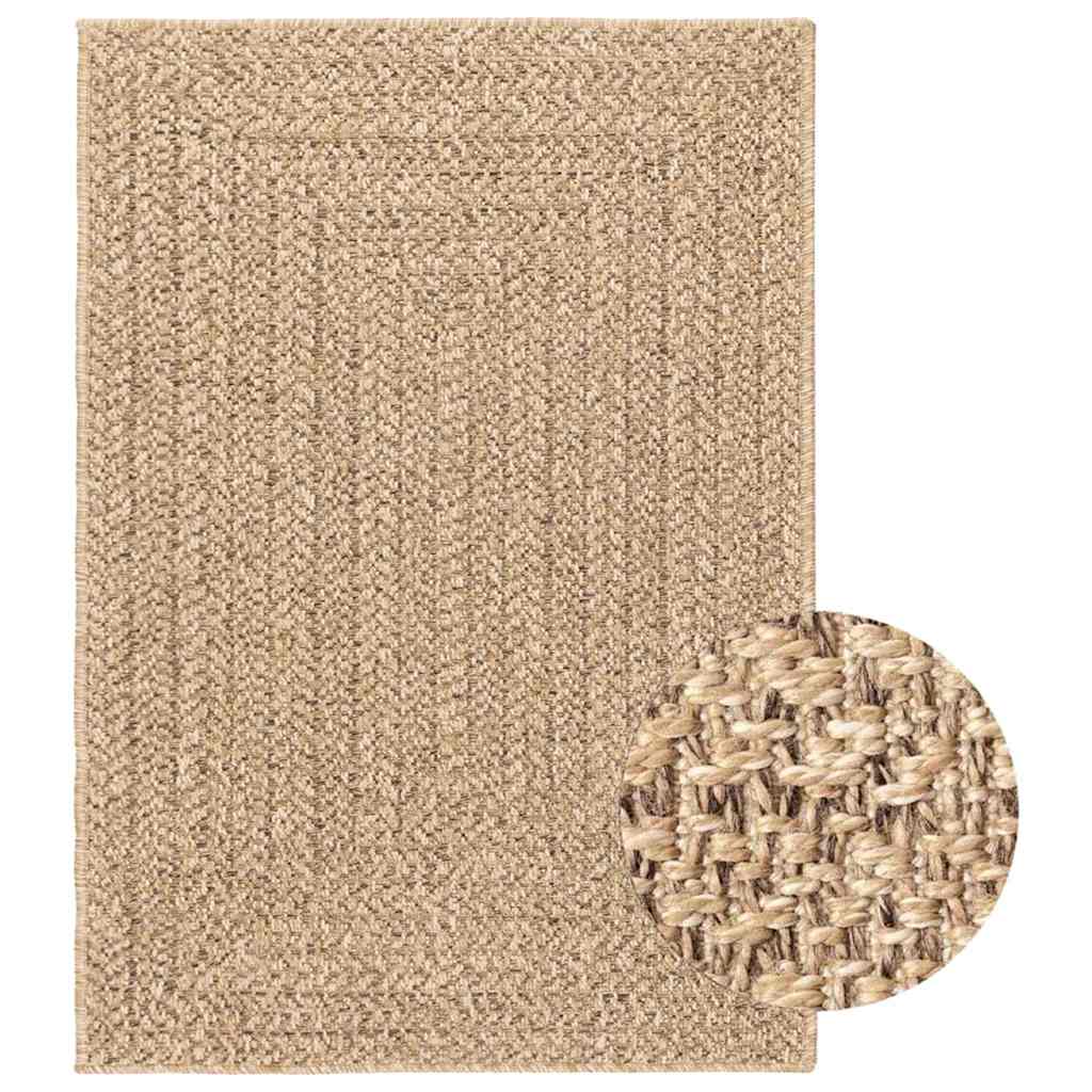 Jute-Optik Teppich 160x230 cm für Innen & Außen