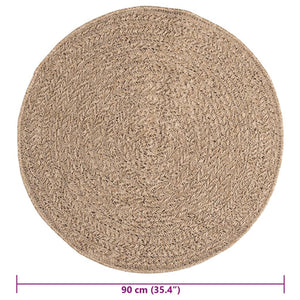 Teppich Jute-Optik 90 cm für Innen & Außen
