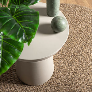 Jute-Optik Teppich, 120 cm, Innen/Außen