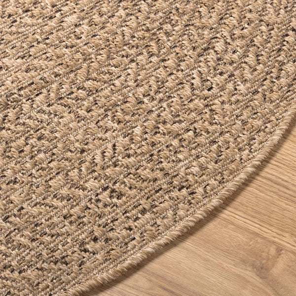 Jute-Optik Teppich, 120 cm, Innen/Außen