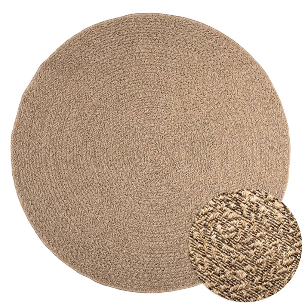 Jute Teppich 160 cm für Innen & Außen