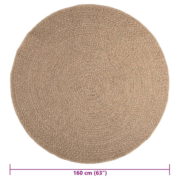 Jute Teppich 160 cm für Innen & Außen