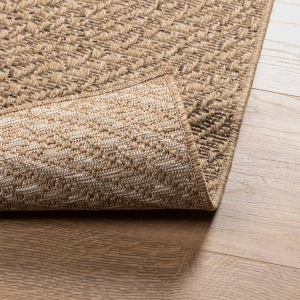 Jute-Optik Teppich 80x150 cm für Innen & Außen