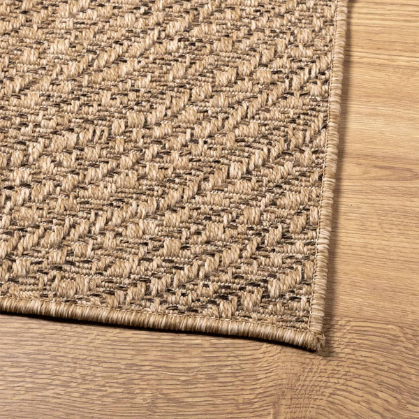 Jute-Optik Teppich 80x150 cm für Innen & Außen