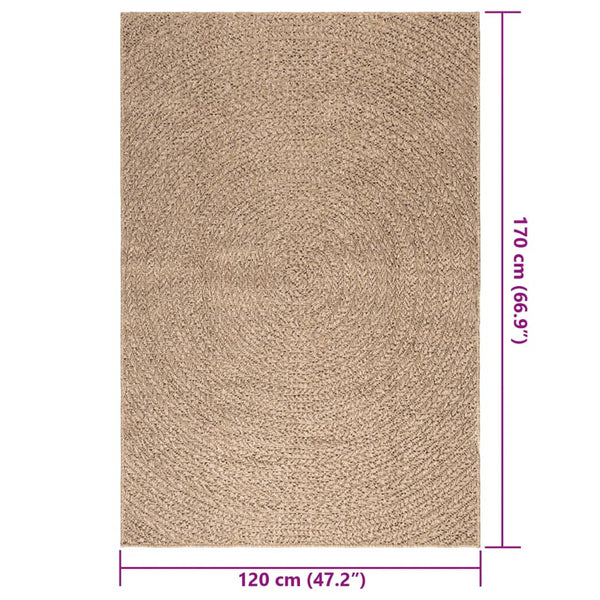 Teppich ZIZUR Jute-Optik 120x170 cm Indoor/Outdoor