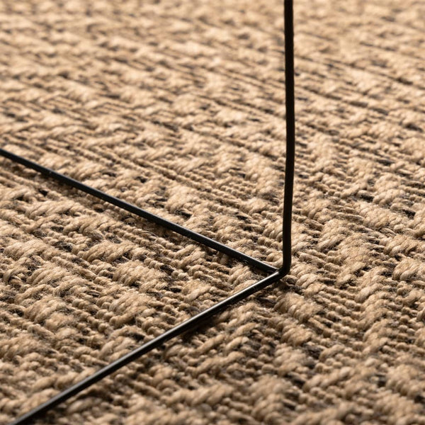 Jute-Optik Teppich 140x200 cm für Innen & Außen