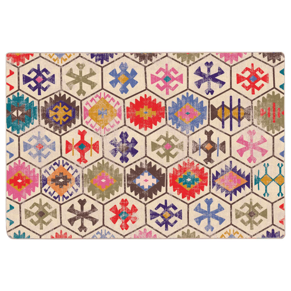 Teppich Waschbar Mehrfarbig 120x180 cm