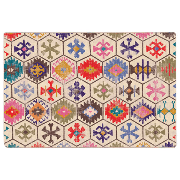 Teppich Waschbar Mehrfarbig 120x180 cm