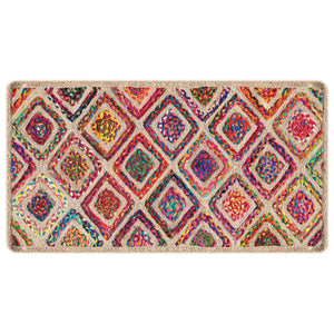 Teppich Waschbar Mehrfarbig 80x150 cm