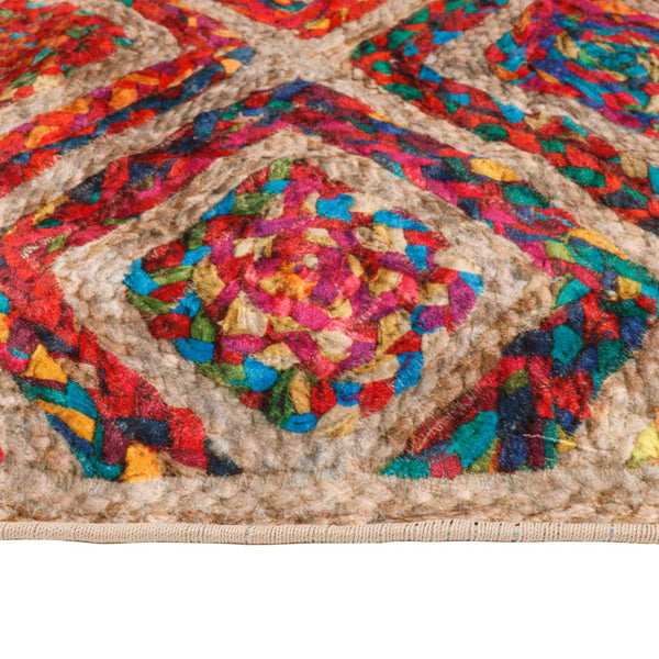 Teppich Waschbar Mehrfarbig 190x300 cm