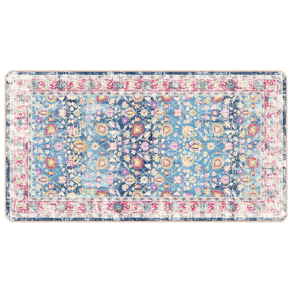 Teppich Waschbar Mehrfarbig 80x150 cm
