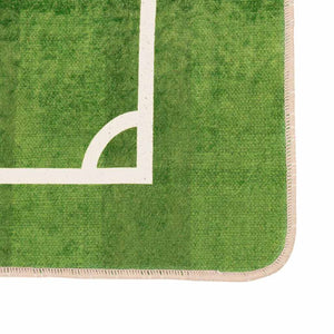 Kinderteppich Grün 160x230 cm Fußballfeld Waschbar