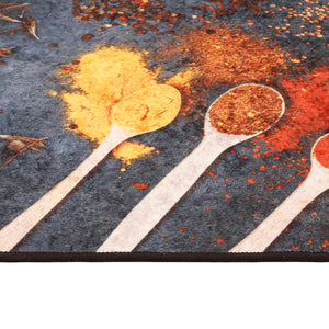Küchenteppich Mehrfarbig 60x180 cm Waschbar