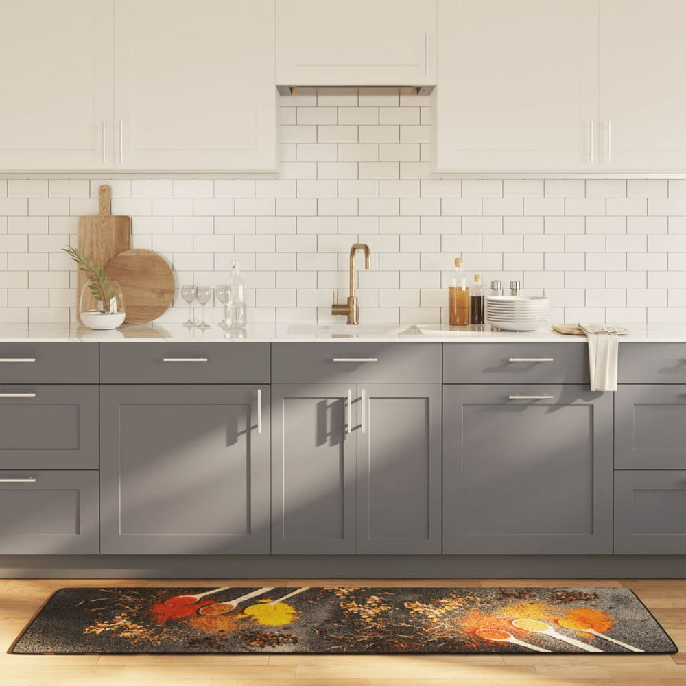 Küchenteppich Mehrfarbig 60x180 cm Waschbar