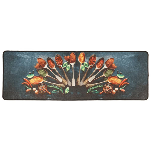 Küchenteppich Mehrfarbig 60x180 cm Waschbar