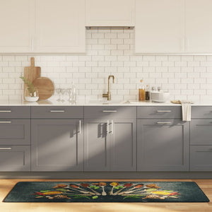 Küchenteppich Mehrfarbig 60x180 cm Waschbar