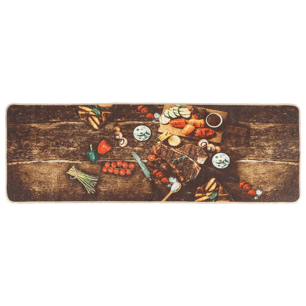 Küchenteppich Mehrfarbig 60x180 cm Waschbar