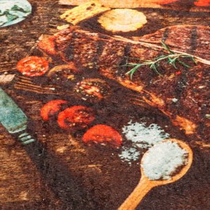 Küchenteppich Mehrfarbig 60x180 cm Waschbar