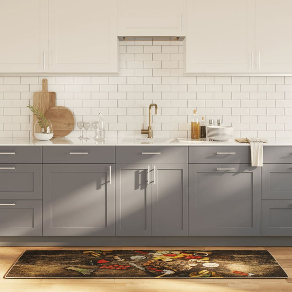 Küchenteppich Mehrfarbig 60x180 cm Waschbar