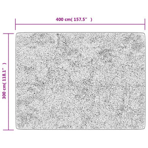 Teppich Waschbar Schwarz und Golden 400x300 cm