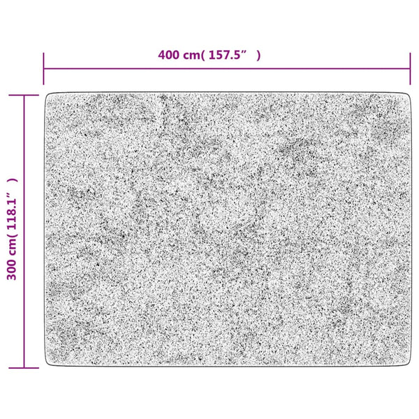 Teppich Waschbar Schwarz und Golden 400x300 cm