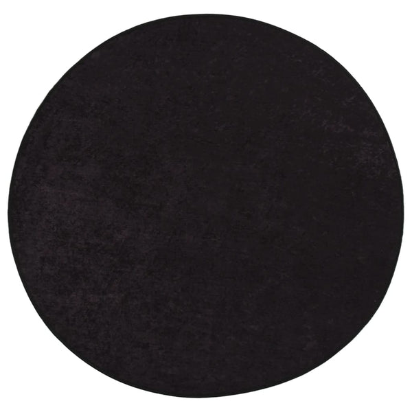 vidaXL Washable Rug Anthracite Ø 200 cm