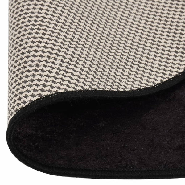 vidaXL Washable Rug Anthracite Ø 200 cm