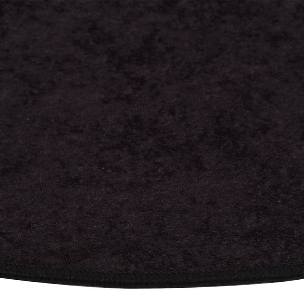 vidaXL Washable Rug Anthracite Ø 200 cm