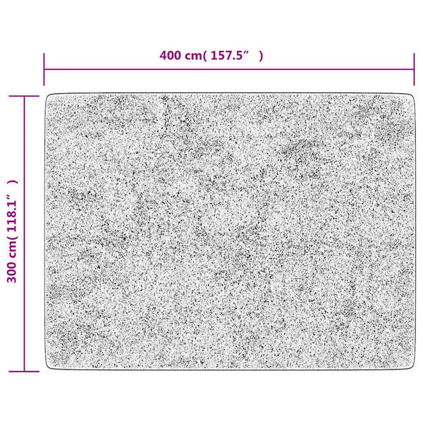 Teppich Waschbar Grau 400x300 cm
