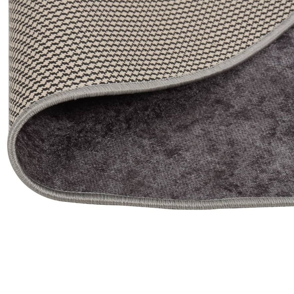 Teppich Waschbar Grau Ø 200 cm