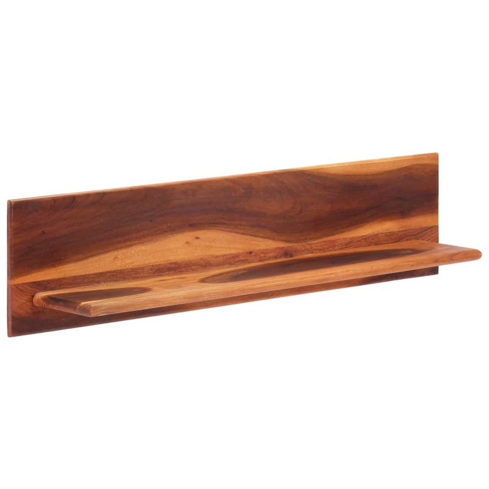 vidaXL Étagères murales 2 pcs 112x20x26 cm Bois d'acacia massif
