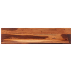 Wandregale Akazie Massivholz 112cm 2er Set
