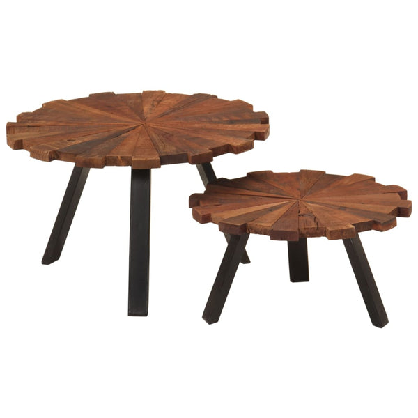 Couchtische 2er Set Altholz & Eisen