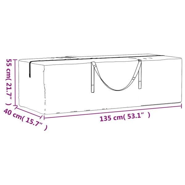 Weihnachtsbaum Tasche Schwarz 135 cm