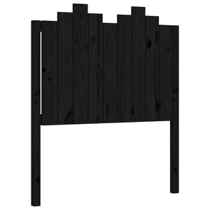 Massivholzbett Schwarz 90x190 cm