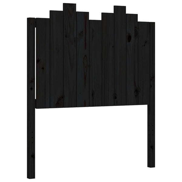Massivholzbett Schwarz 90x190 cm