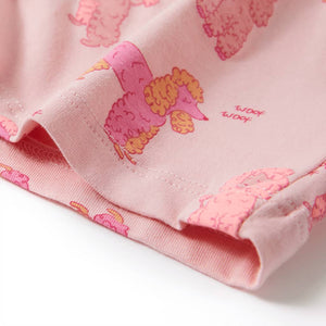 Kinderpyjama Kurzarm Hellrosa Größe 92