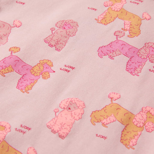 Kinderpyjama Kurzarm Hellrosa Größe 92